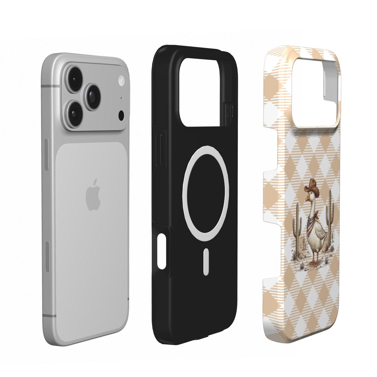 Cowboy Goose phone case – MagSafe iPhone case, second detail view