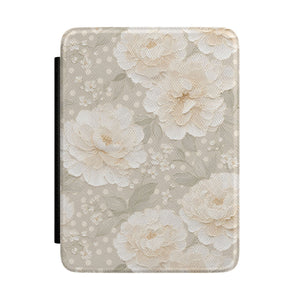 Cream Peony Kindle Case