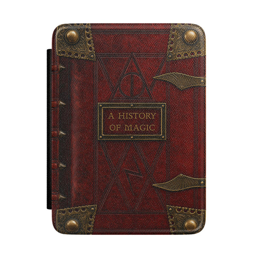 Crimson Antique Grimoire Kindle Case - front view