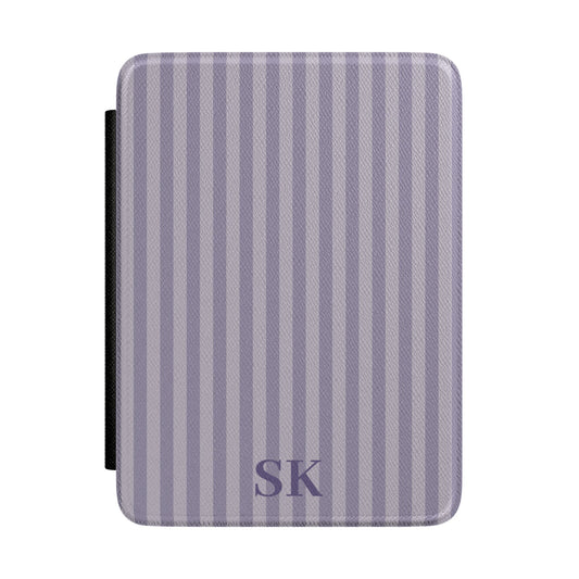 Personalised Lavender Stripe Kindle Case - front view