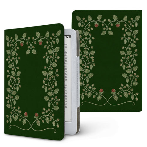 Hop Vine Wreath Kindle case, printed front and back, fits Kindle Paperwhite 6.8 and 7 inch and Colorsoft