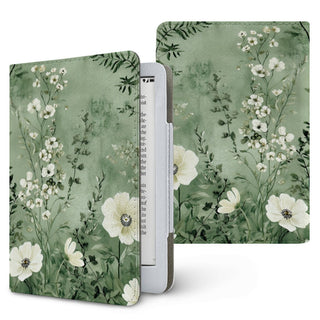 Sage Meadow Kindle case, printed front and back, fits Kindle Paperwhite 6.8 and 7 inch and Colorsoft