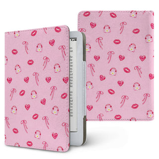 Lips & Bows Kindle case, printed front and back, fits Kindle Paperwhite 6.8 and 7 inch and Colorsoft