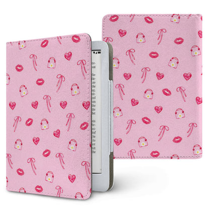 Lips & Bows Kindle case, printed front and back, fits Kindle Paperwhite 6.8 and 7 inch and Colorsoft
