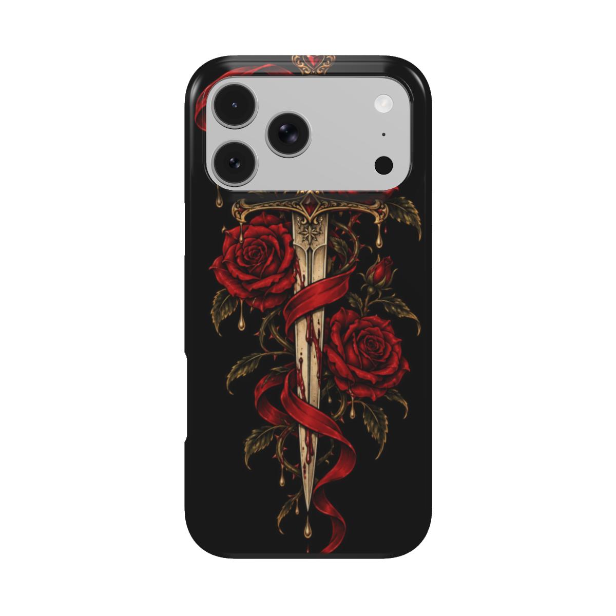 Dagger & Roses phone case – MagSafe iPhone case, front view