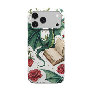 Dragons & Books phone case – MagSafe iPhone case, front view