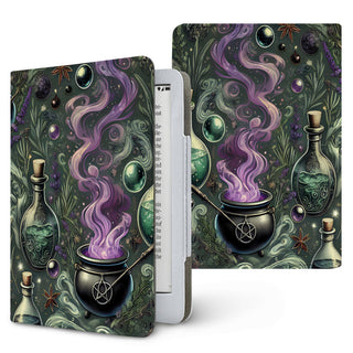 Witch's Apothecary Kindle case, printed front and back, fits Kindle Paperwhite 6.8 and 7 inch and Colorsoft