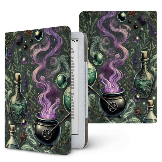 Witch's Apothecary Kindle case, printed front and back, fits Kindle Paperwhite 6.8 and 7 inch and Colorsoft