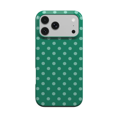 Emerald Polka Dot phone case – MagSafe iPhone case, front view