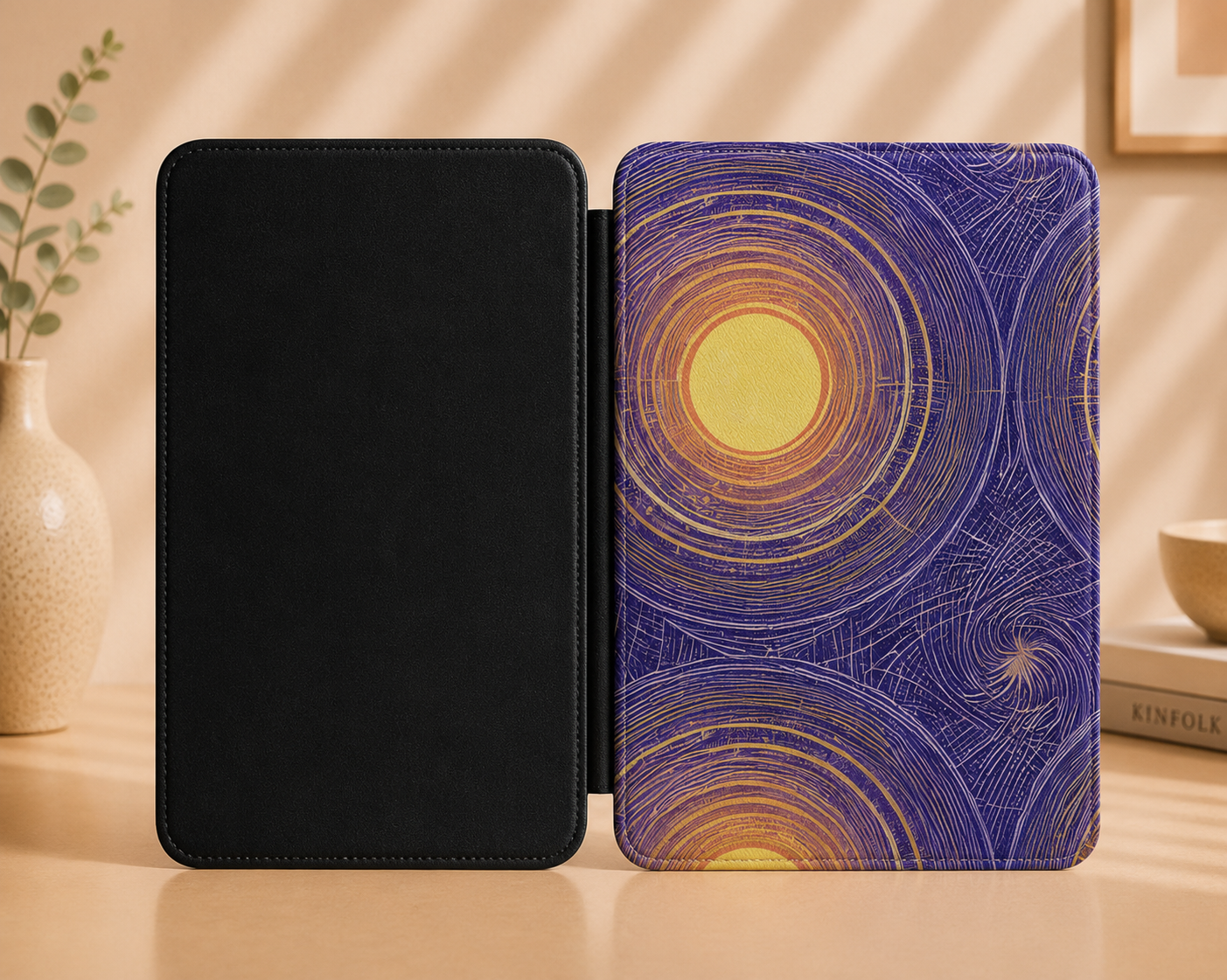 Etched suns Kindle case — additional view