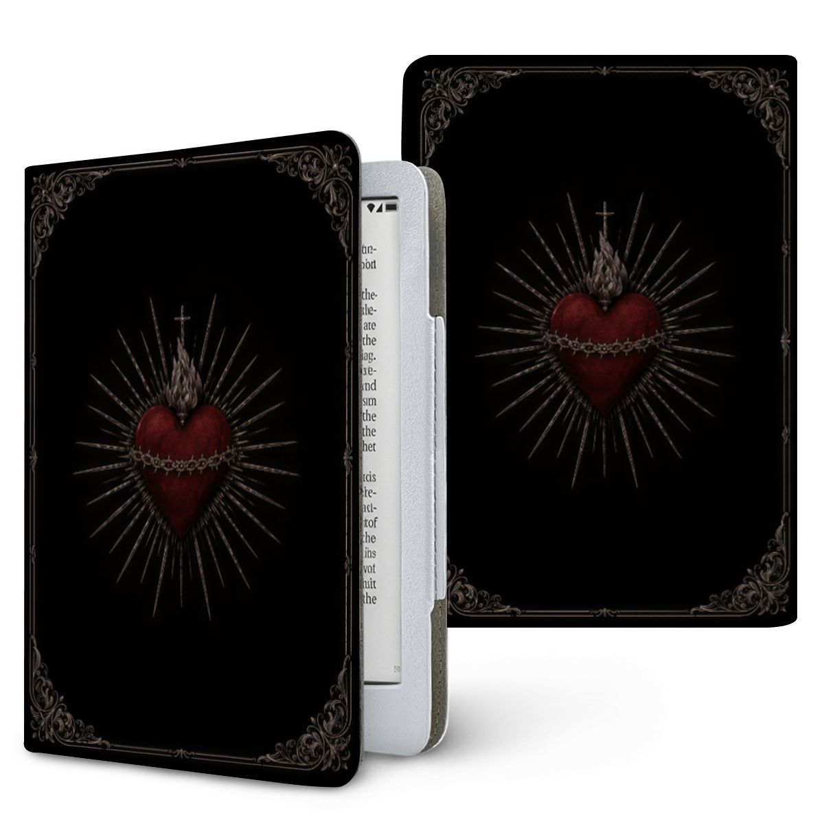 Sacred Heart Kindle case, printed front and back, fits Kindle Paperwhite 6.8 and 7 inch and Colorsoft