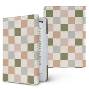 Muted Checkerboard Kindle Case