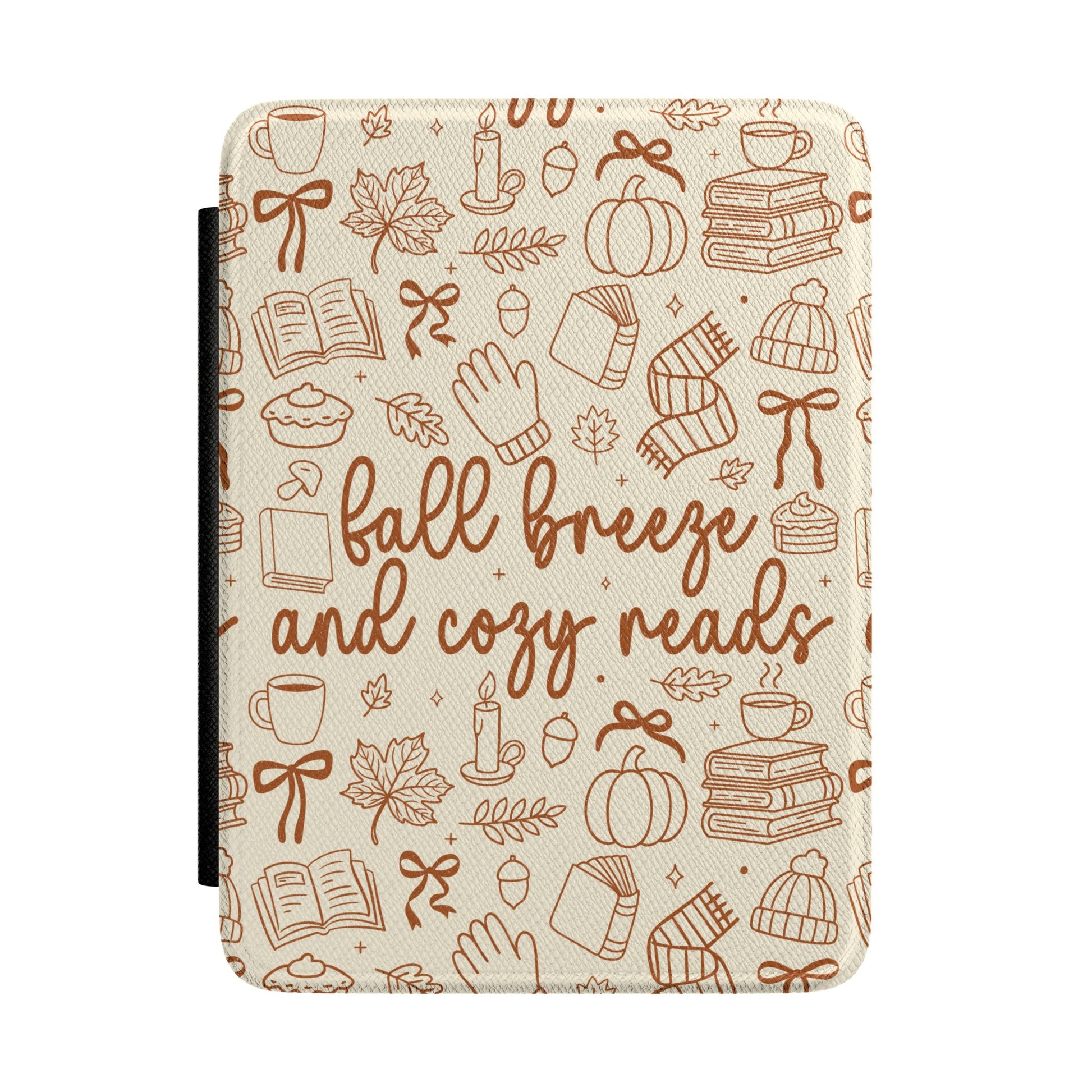 Fall Breeze Cozy Reads Kindle case — autumnal bookish print