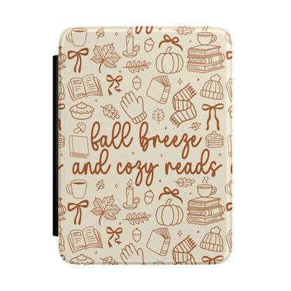 Fall Breeze Cozy Reads Kindle case — autumnal bookish print