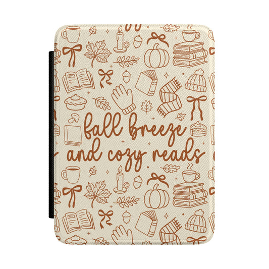 Fall Breeze Cozy Reads Kindle case — autumnal bookish print