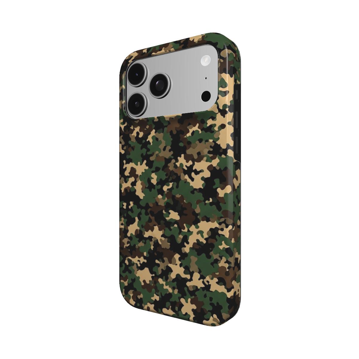 Field Camo phone case – MagSafe iPhone case, detail view