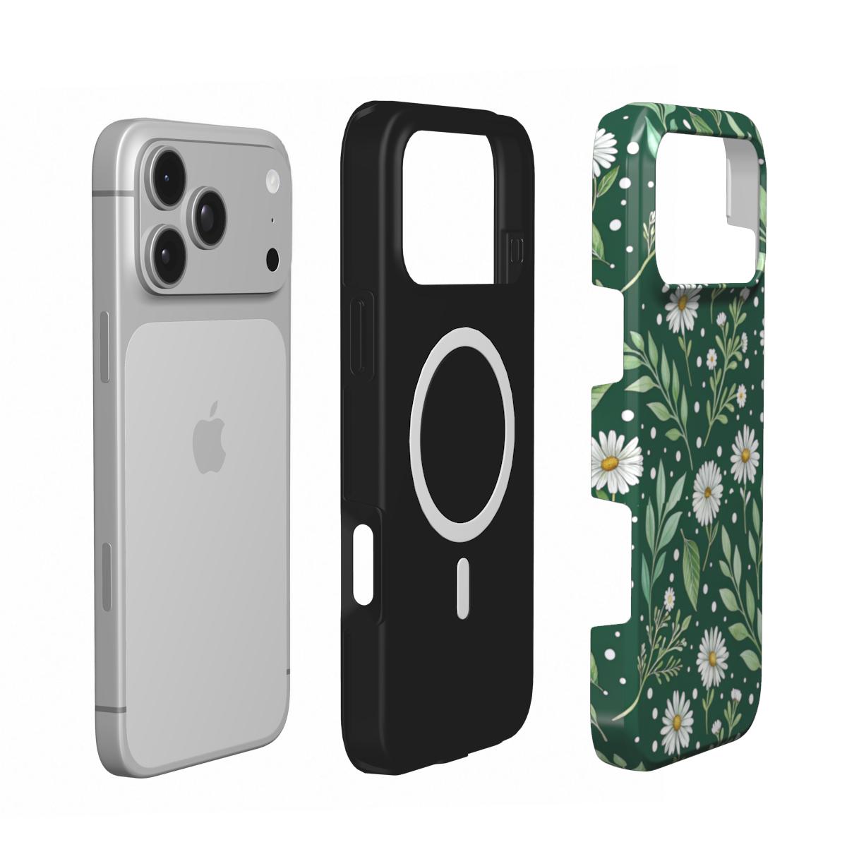 Forest Daisy phone case – MagSafe iPhone case, second detail view