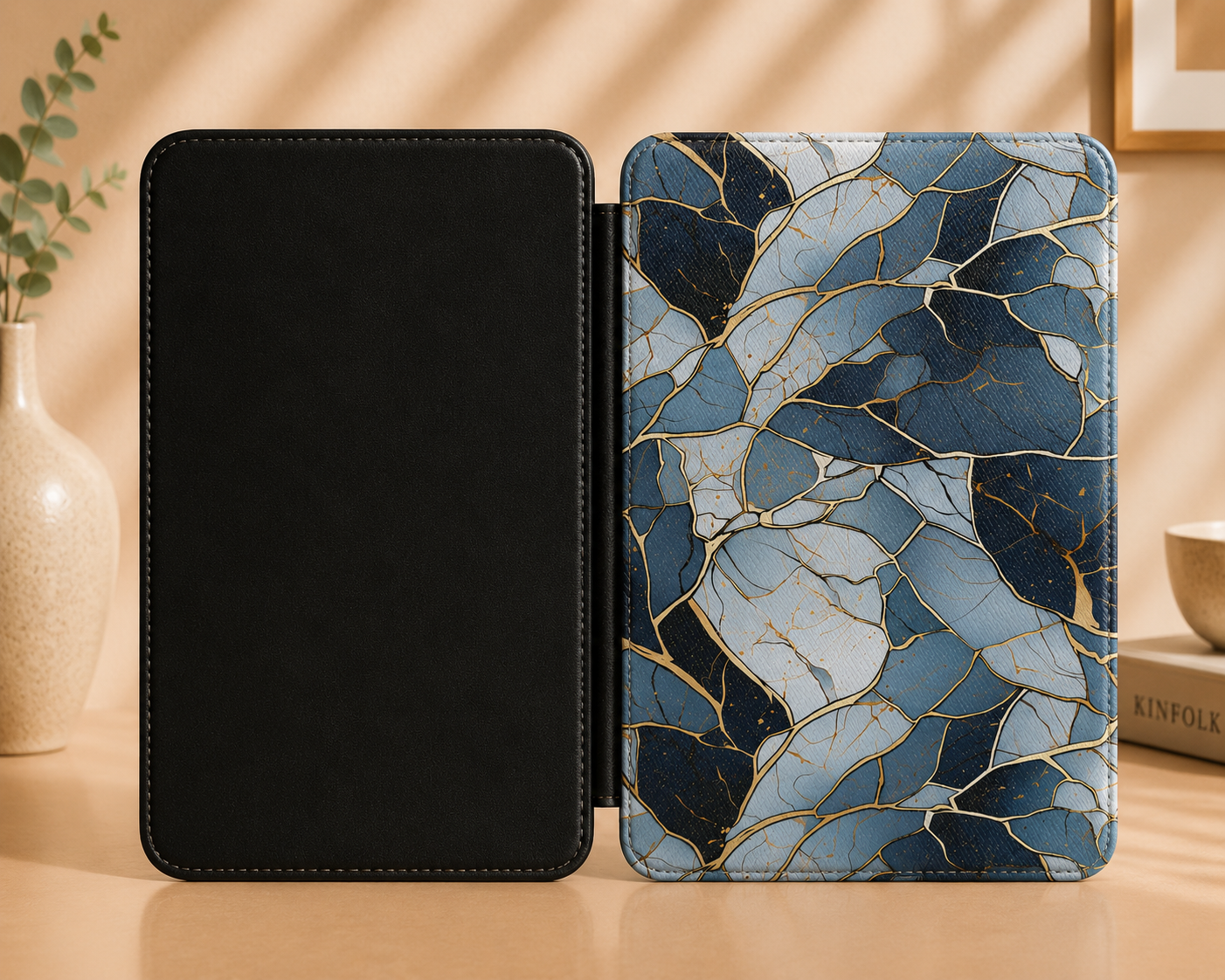 Fractured stone Kindle case — additional view