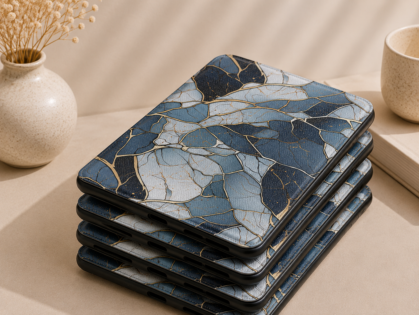 Fractured stone Kindle case — additional view