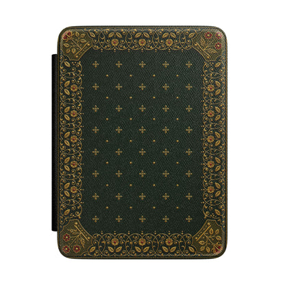 Gilded Antique Binding Kindle case — ornate gilded book binding print