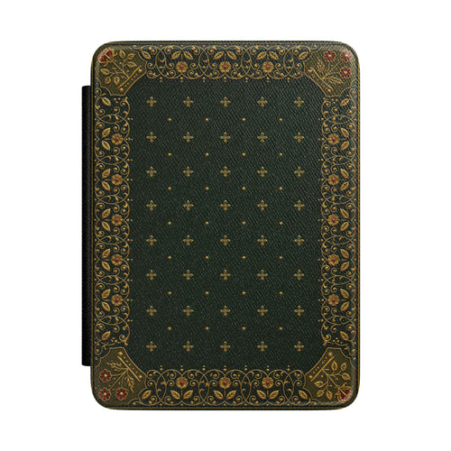 Gilded Antique Binding Kindle case — ornate gilded book binding print