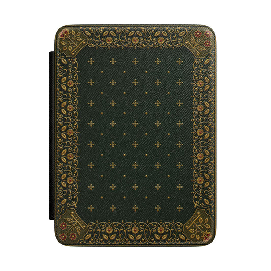 Gilded Antique Binding Kindle case — ornate gilded book binding print