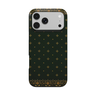 Gilded Antique Binding phone case – MagSafe iPhone case, front view