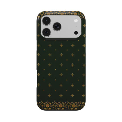 Gilded Antique Binding phone case – MagSafe iPhone case, front view