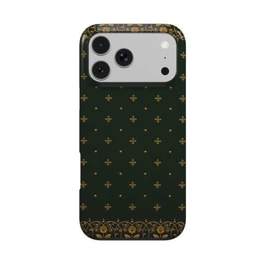Gilded Antique Binding phone case – MagSafe iPhone case, front view