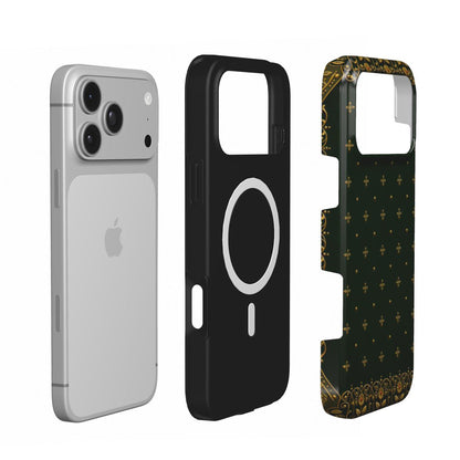 Gilded Antique Binding phone case – MagSafe iPhone case, layer view