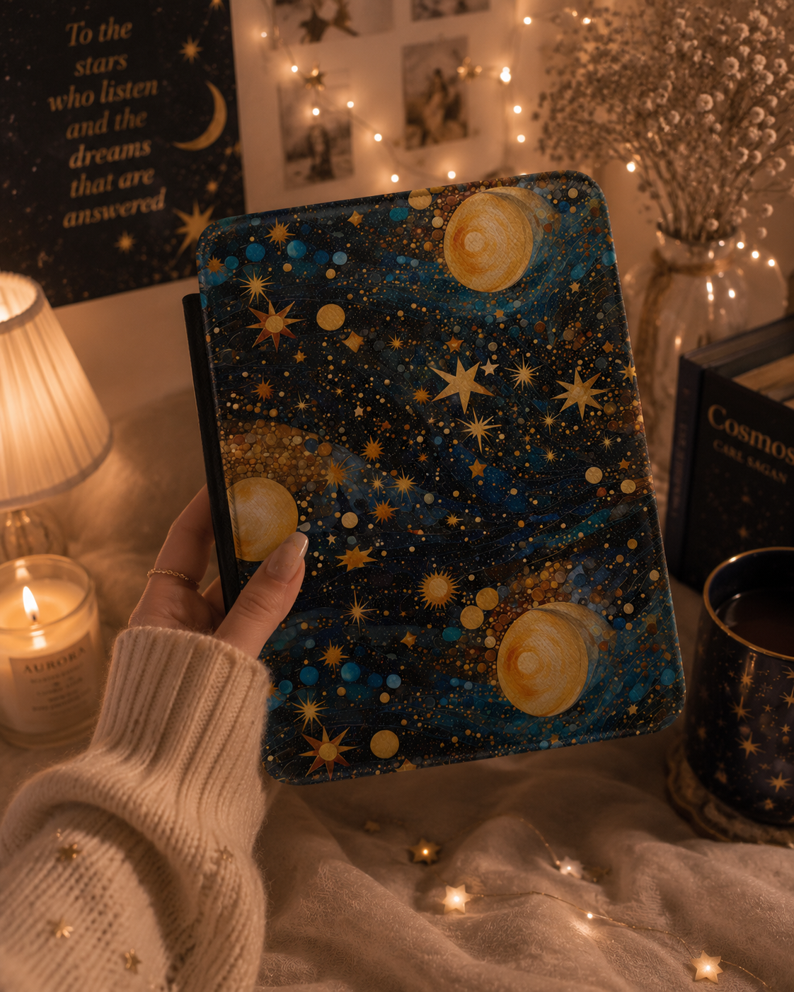 Gilded cosmos Kindle case — additional view