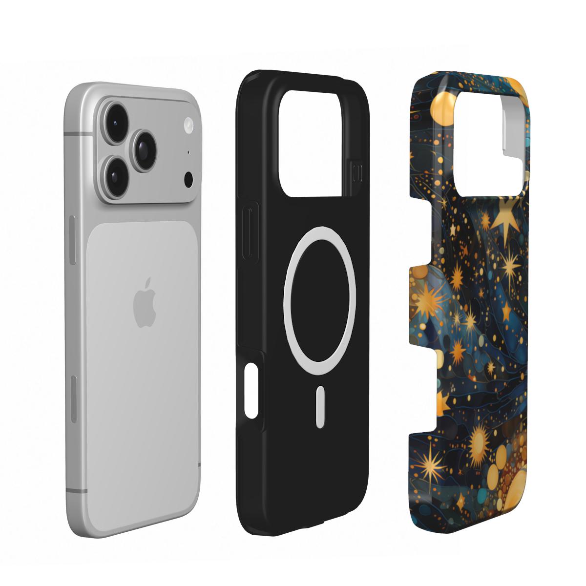 Gilded Cosmos phone case – MagSafe iPhone case, layer view