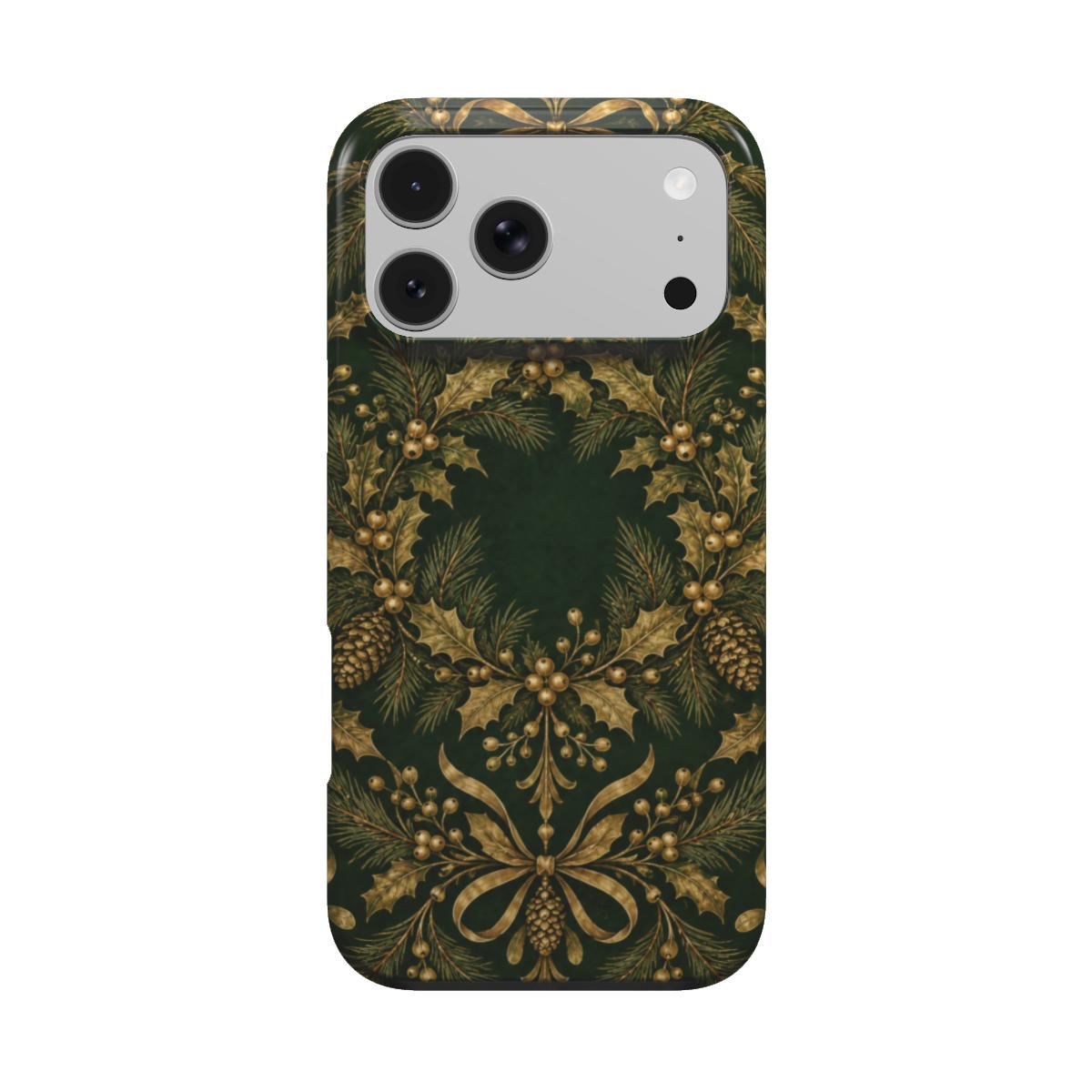 Gilded Holly phone case – MagSafe iPhone case, front view
