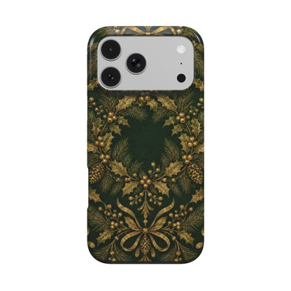 Gilded Holly phone case – MagSafe iPhone case, front view