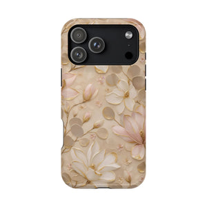 Gilded Magnolia Phone Case — MagSafe Compatible