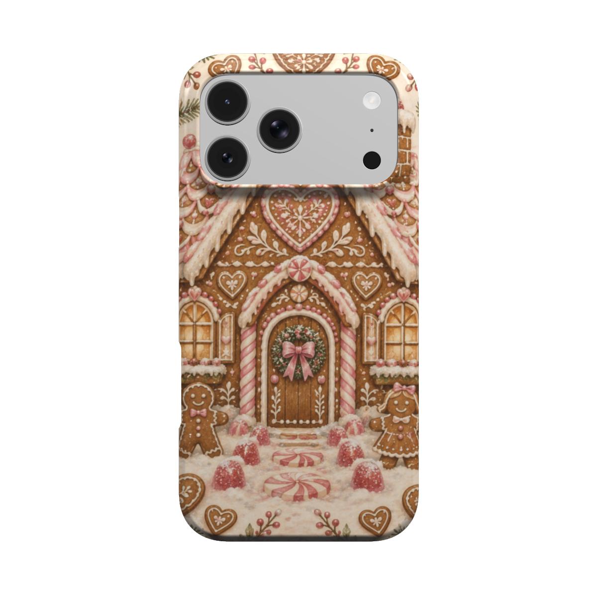 Gingerbread House phone case – MagSafe iPhone case, front view