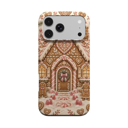 Gingerbread House phone case – MagSafe iPhone case, front view
