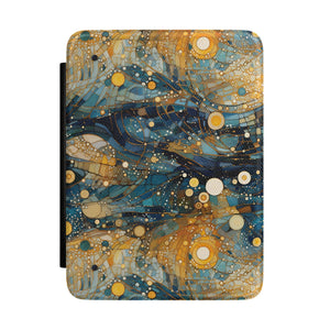Gold & Blue Mosaic Kindle Case