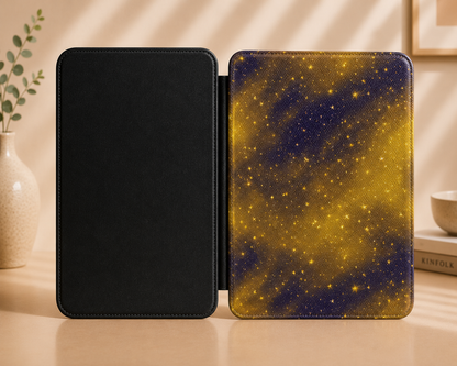 Golden galaxy Kindle case — additional view