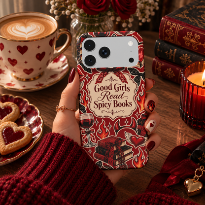 Good Girls Read Spicy Books phone case – MagSafe iPhone case, styled photo