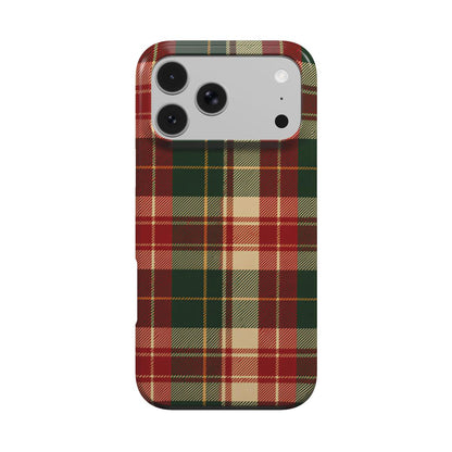 Holiday Tartan phone case – MagSafe iPhone case, front view