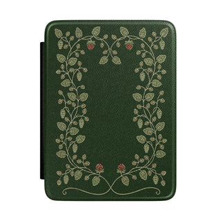 Hop Vine Wreath Kindle case — botanical hop vine wreath print