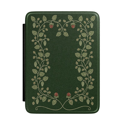 Hop Vine Wreath Kindle case — botanical hop vine wreath print