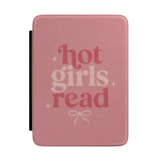 Hot Girls Read Dusty Rose Kindle Case - front view