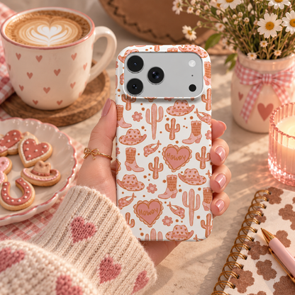 Howdy Western phone case – MagSafe iPhone case, styled photo