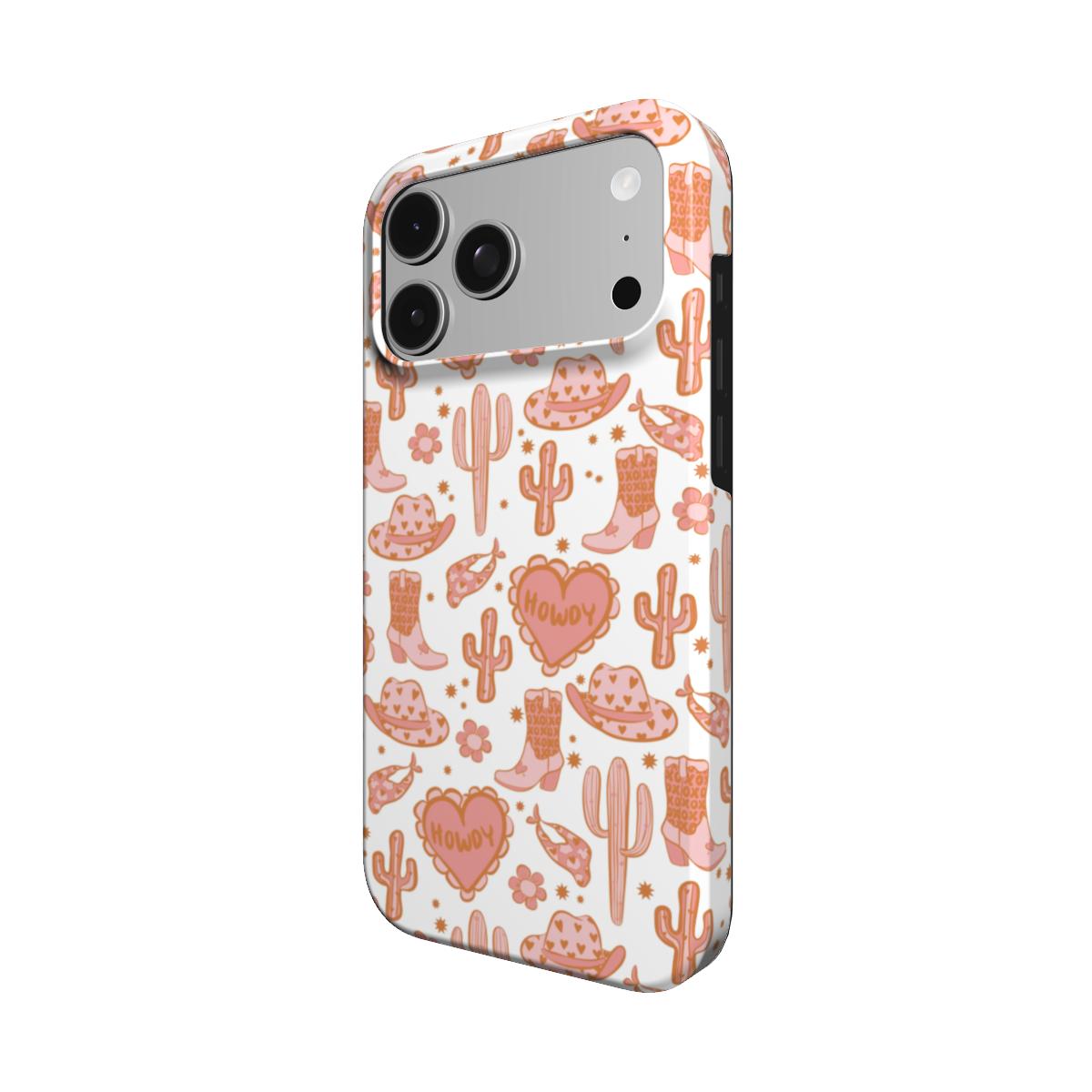 Howdy Western phone case – MagSafe iPhone case, detail view
