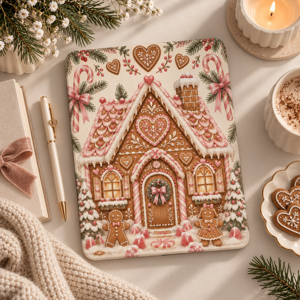 Gingerbread House  - Apple iPad Case