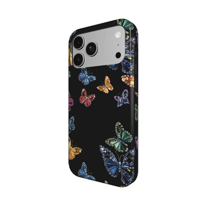 Jeweled Butterfly phone case – MagSafe iPhone case, detail view