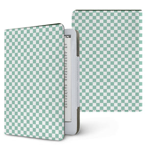 Sage Check Kindle Case