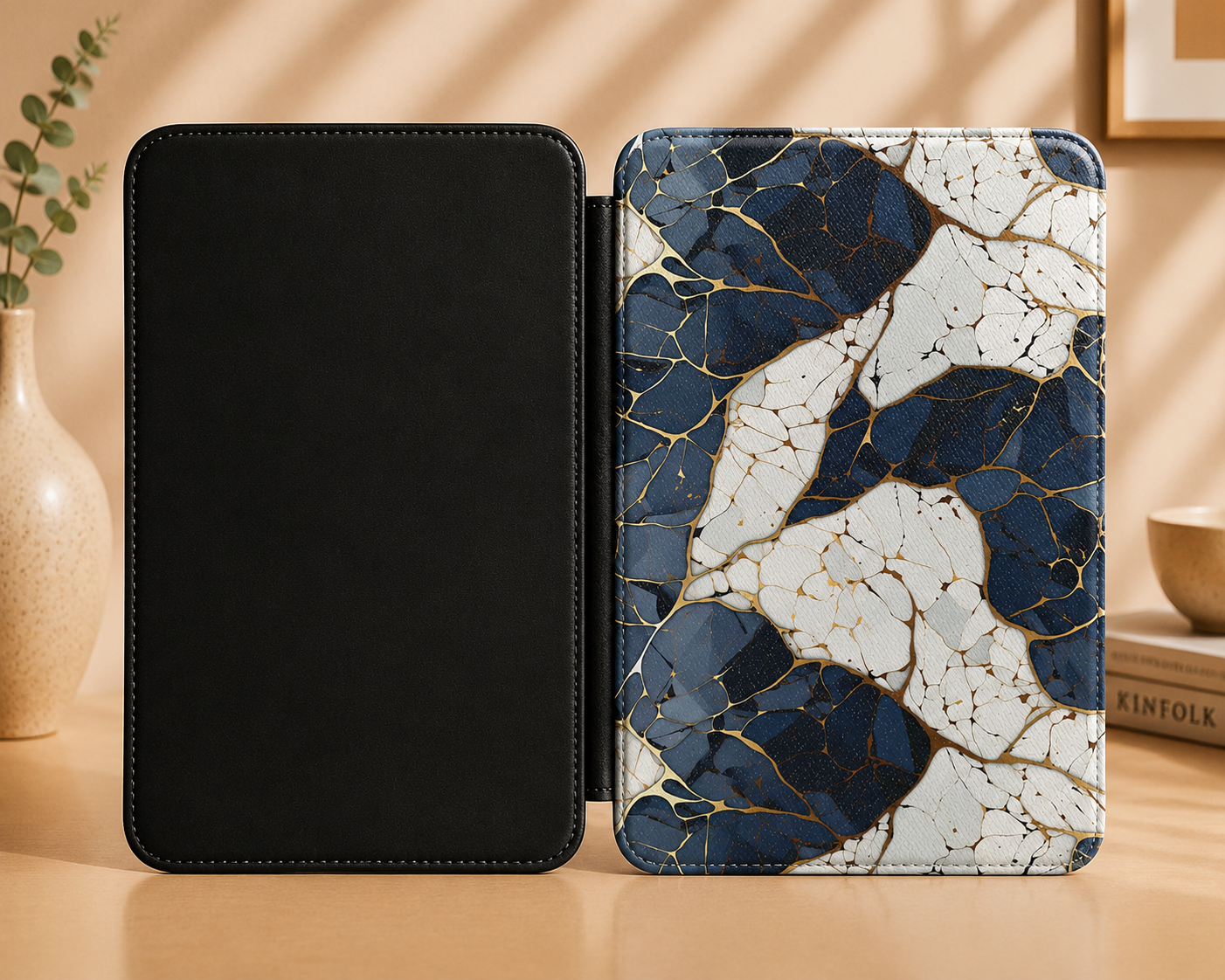 Kintsugi marble Kindle case — additional view